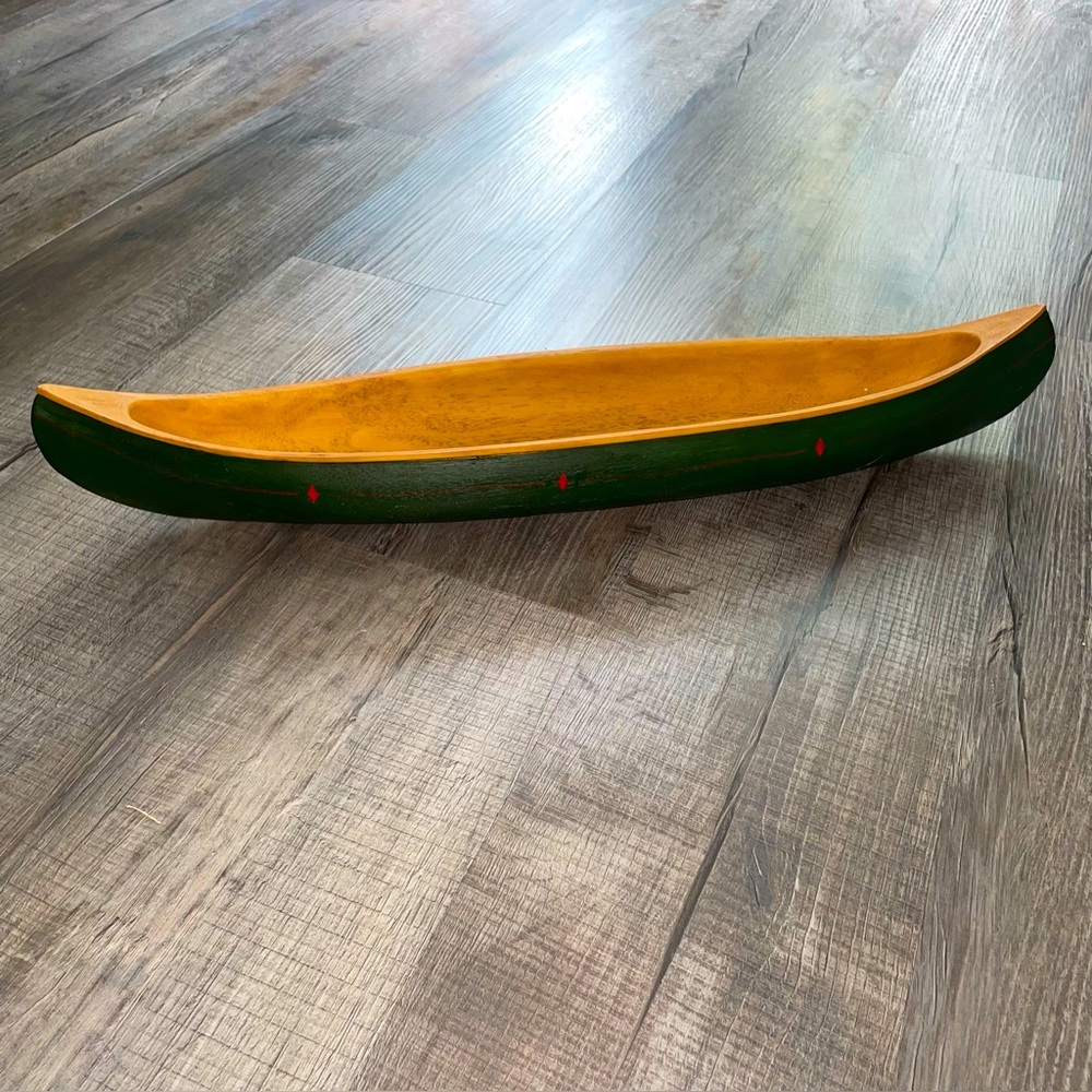Big Sky Carvers Canoe Camp, Lake Home Boating Decor 22”